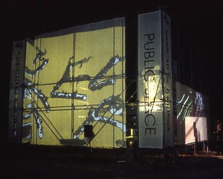 space center - projektionen